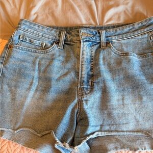 Old Navy Light Blue High-Rise Jean Shorts